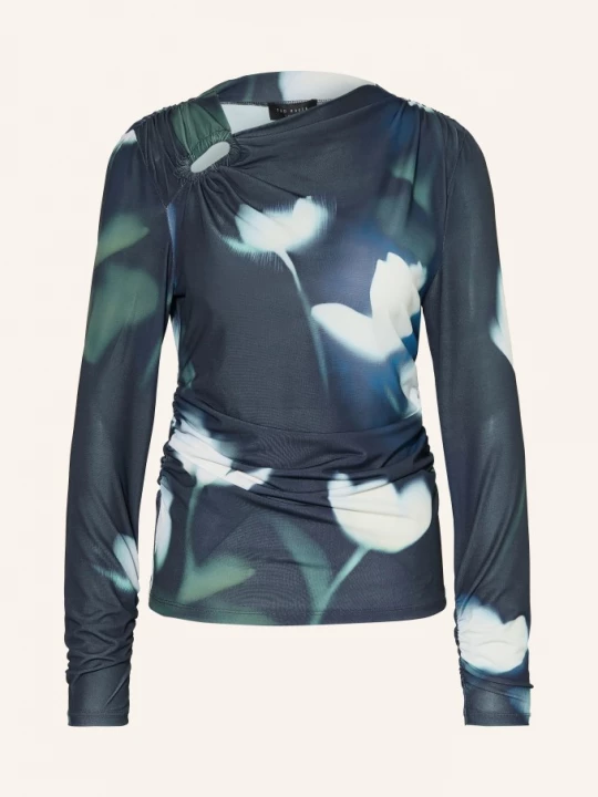 Obrázek produktu Ted Baker Blůza Turala S Výřezem petrolejová / světle zelená / bílá