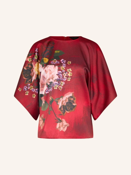 Obrázek produktu Ted Baker Saténová Košilová Halenka Otilee červená / tmavě žlutá / zelená