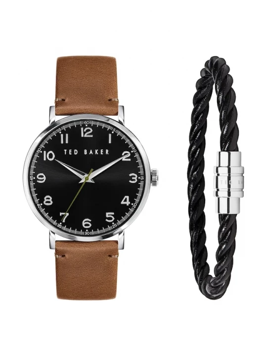 Obrázek produktu Ted Baker set hodinek a náramku pánský hnědá