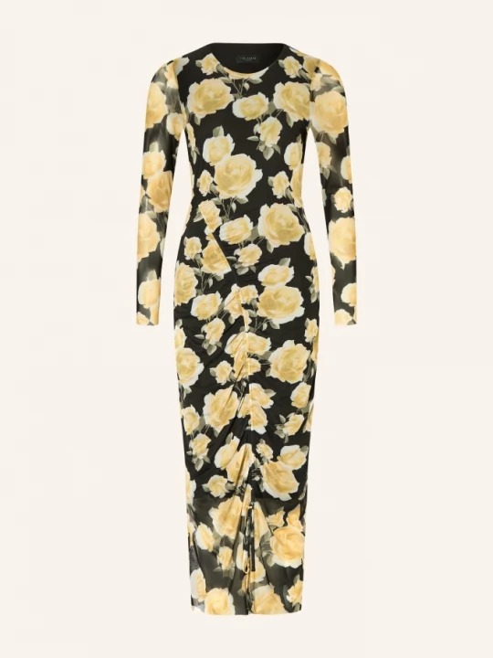 Obrázek produktu Ted Baker Síťované Šaty Elvyn černá / žlutá / zelená