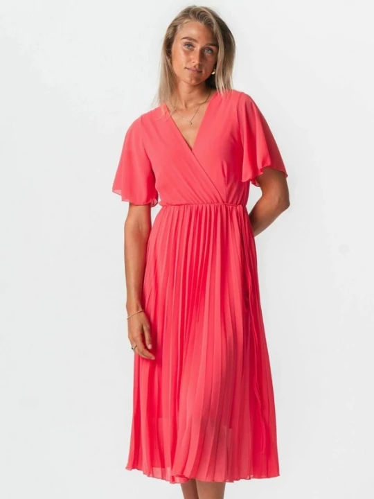 Obrázek produktu TEESHOPPEN Šaty ' Lina ' červená
