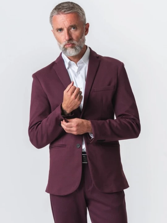 Obrázek produktu TEESHOPPEN Společenské sako ' The Original ' bordó