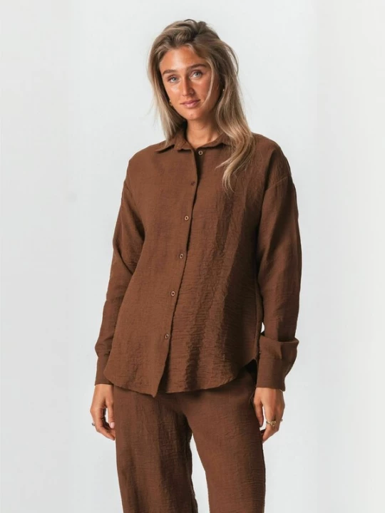 Obrázek produktu TEESHOPPEN Tričko ' Lilly ' hnědá