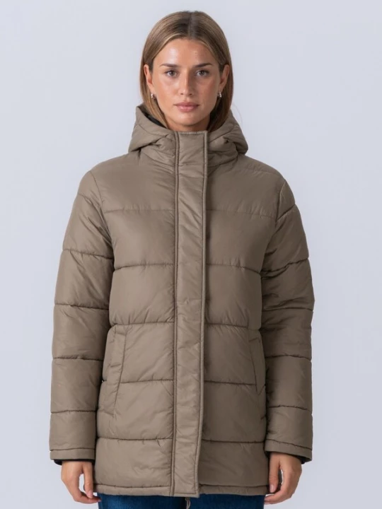 Obrázek produktu TEESHOPPEN Zimní bunda ' Long Puffer ' písková