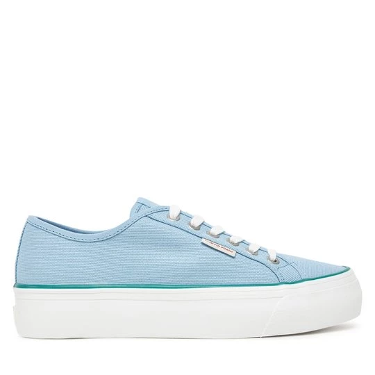 Obrázek produktu Tenisky Calvin Klein Jeans Vulc Flatform Ctn Logo Tag YW0YW01838 Světle modrá