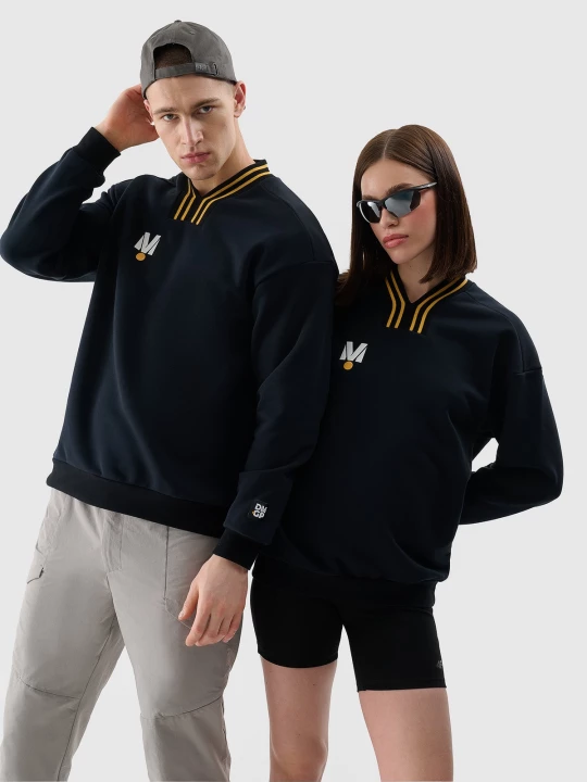 Obrázek produktu Tepláková mikina bez zapínání a s kapucí unisex 4F x Drift Masters - černá černý