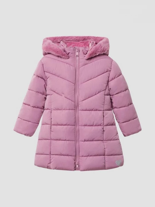 Obrázek produktu Teplý prošívaný kabát s plyšovou podšívkou Teddy s.Oliver růžová