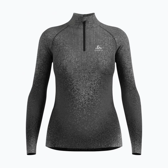 Obrázek produktu Termoaktivní mikina ODLO Performance Warm Blackcomb Bl Top Turtle Neck HZ black šedá
