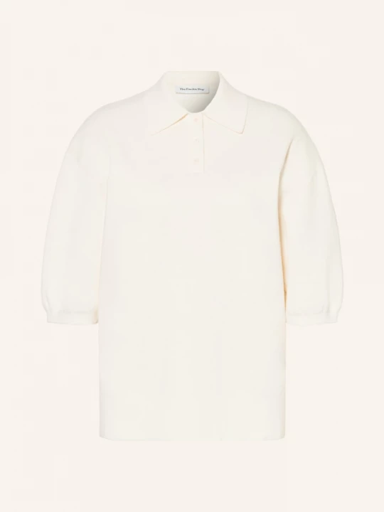 Obrázek produktu The Frankie Shop Pletené Polo Tričko Nola bílá