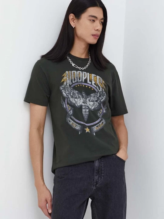 Obrázek produktu The Kooples Bavlněné tričko The Kooples zelená