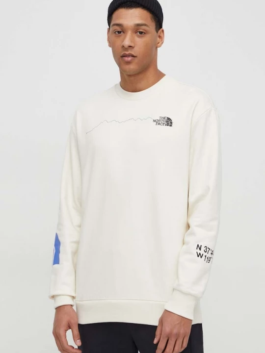 Obrázek produktu The North Face Bavlněná mikina béžová