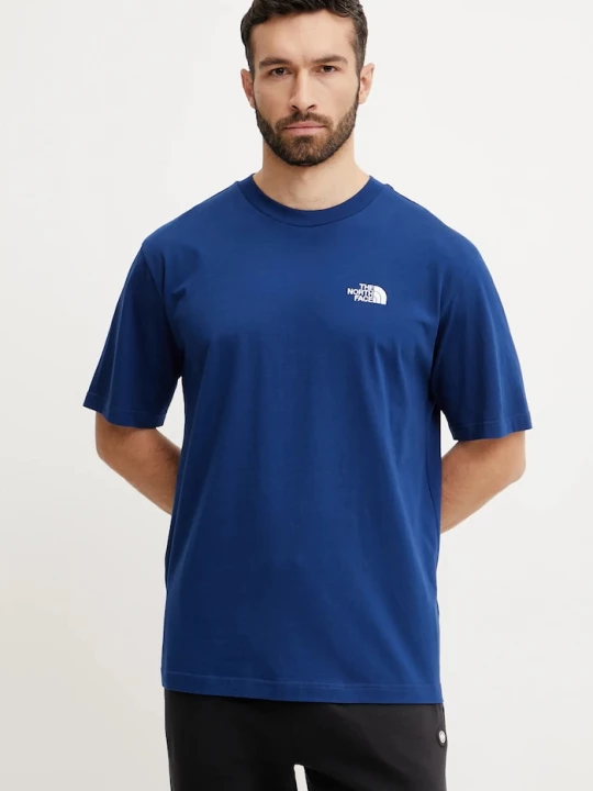 Obrázek produktu The North Face Bavlněné tričko The North Face Essential námořnická modř