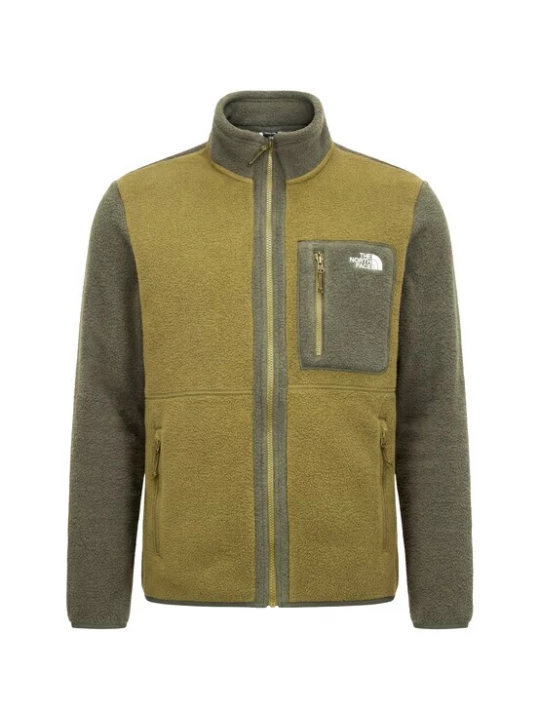 Obrázek produktu THE NORTH FACE Funkční fleecová mikina 'YUMIORI' olivová / tmavě zelená / bílá