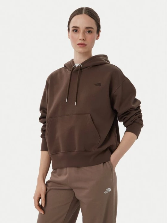 Obrázek produktu The North Face Mikina Tnf Essential Simple Dome Boxy Os NF0A8HBX Hnědá Regular Fit
