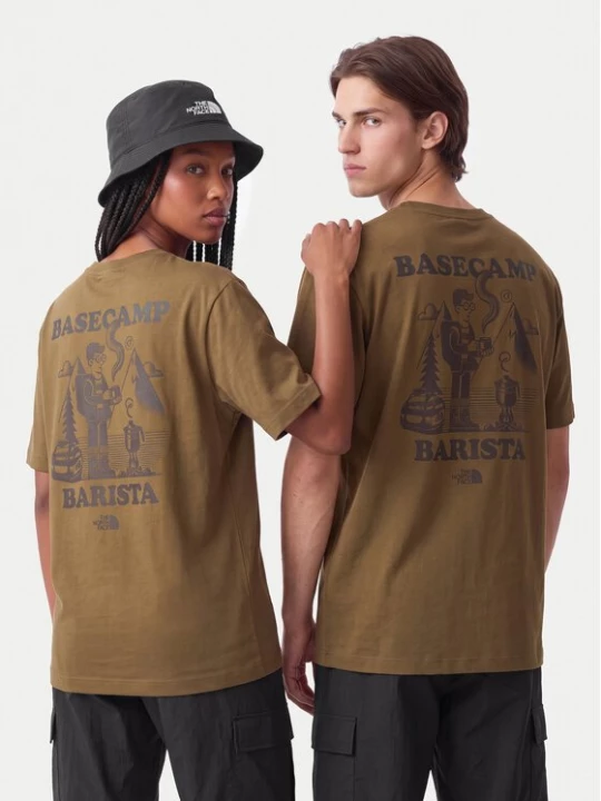 Obrázek produktu The North Face T-Shirt Basecamp Barista Rlx Ss NF0A8JAA Hnědá Relaxed Fit