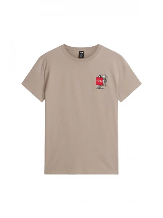 Obrázek produktu THE NORTH FACE Tričko světle hnědá / červená