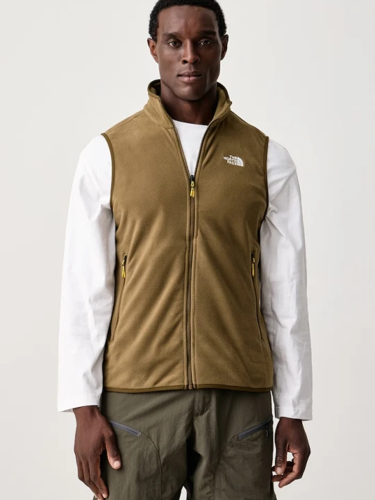 Obrázek produktu The North Face vesta pánská fleecová GLACIER FLEECE zelená