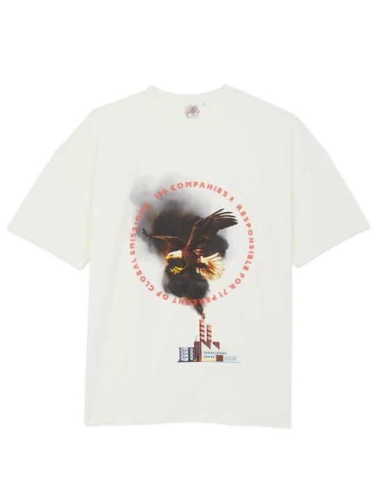 Obrázek produktu The Rad Black Kids Tričko '100 Companies Pollute T-Shirt' bílá