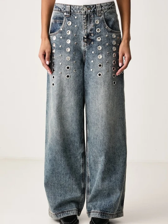 Obrázek produktu The Ragged Priest relaxed fit džíny dámské modrá