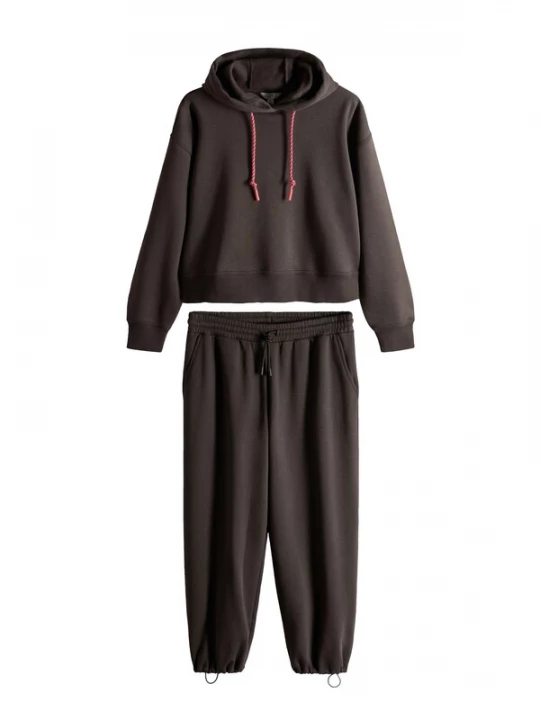 Obrázek produktu The Set Joggingová souprava tmavě hnědá