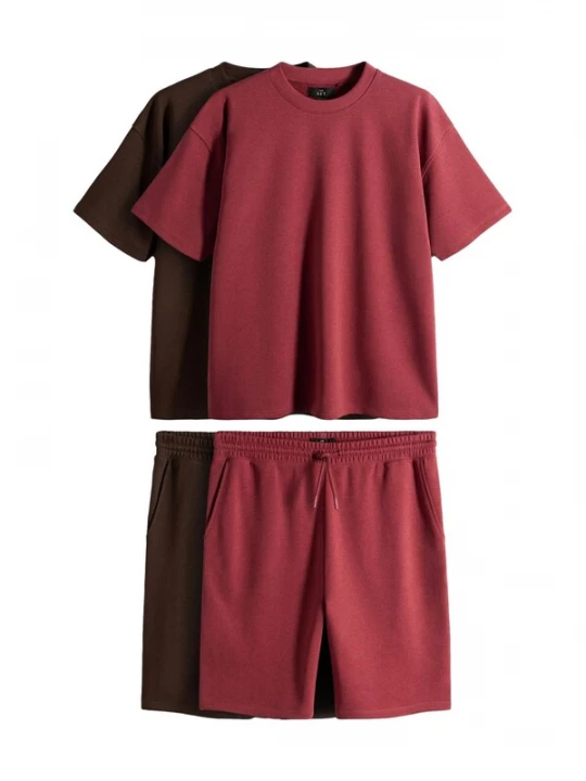 Obrázek produktu The Set Joggingová souprava tmavě hnědá / merlot