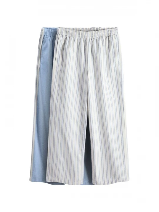 Obrázek produktu The Set Kalhoty chladná modrá / světlemodrá / offwhite