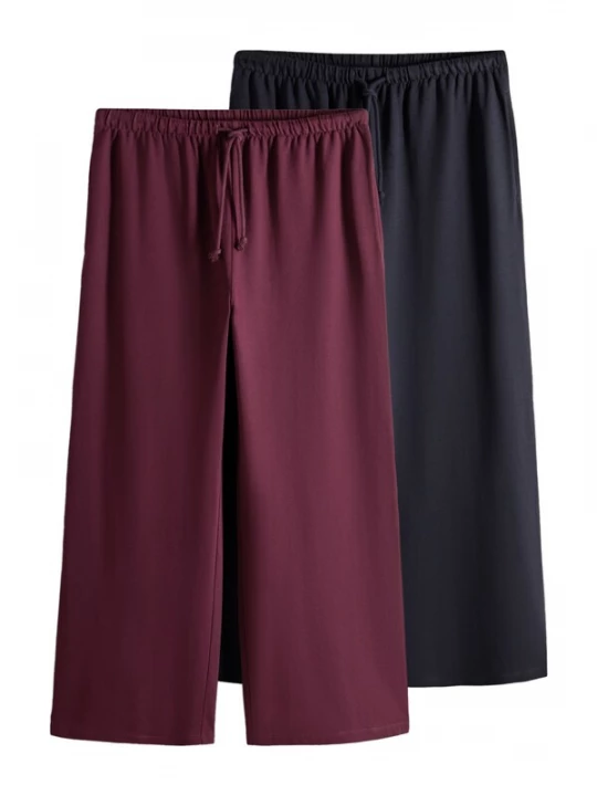 Obrázek produktu The Set Kalhoty námořnická modř / burgundská červeň