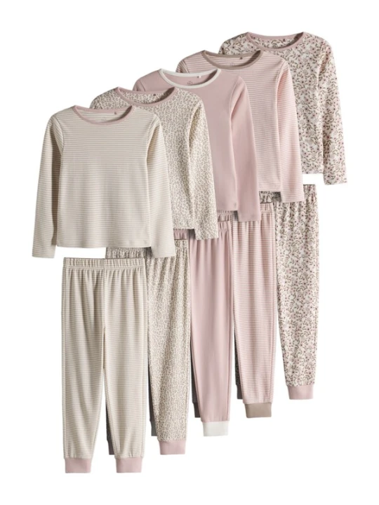 Obrázek produktu The Set Pyžamo krémová / tmavě béžová / růže