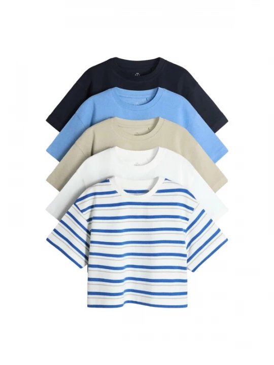 Obrázek produktu The Set Tričko marine modrá / bílá