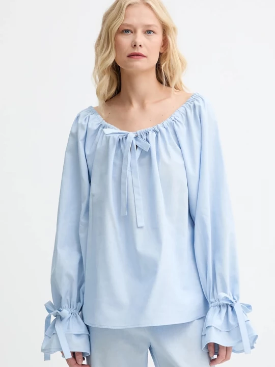 Obrázek produktu The Sleeper Lněná halenka The Sleeper modrá