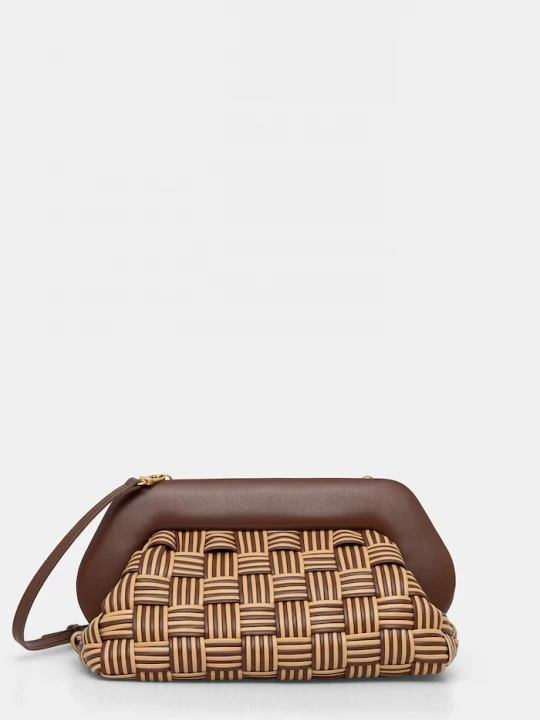 Obrázek produktu Themoire crossbody kabelka dámská z imitace kůže THEMOIRè hnědá