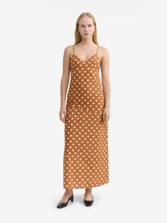Obrázek produktu Thinking MU Šaty ' DINA ' hnědá / offwhite