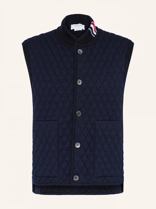 Obrázek produktu Thom Browne. Prošívaná Vesta tmavě modrá
