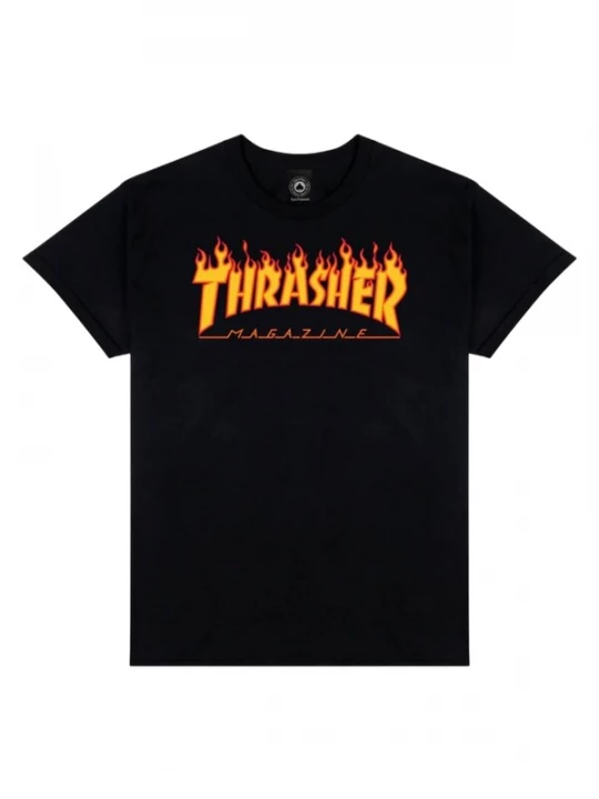 Obrázek produktu THRASHER Tričko 'FLAME' černá