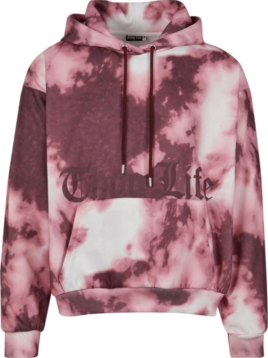 Obrázek produktu Thug Life Mikina 'Underground'  červená třešeň / offwhite