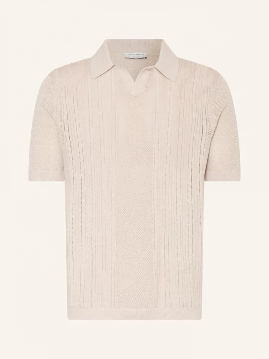 Obrázek produktu Tiger Of Sweden Pletené Polo Tričko Eoin Z Lnu A Merino Vlny režná