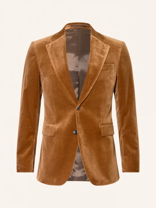 Obrázek produktu Tiger Of Sweden Sametové Sako Ease Extra Slim Fit hnědá