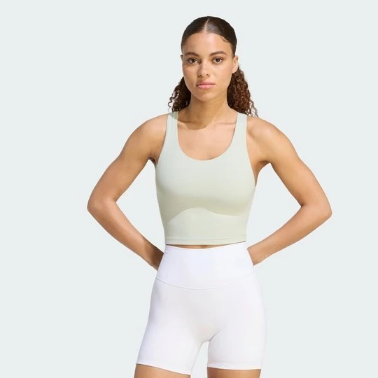 Obrázek produktu Tílko All Me Medium Support Bra Adidas Halo Green