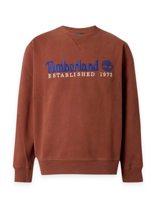 Obrázek produktu TIMBERLAND Mikina 'ESTABLISHED 1973' slonová kost / námořnická modř / koňaková