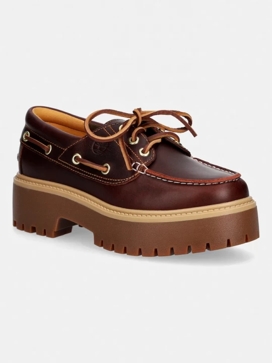Obrázek produktu Timberland mokasíny dámské kožené hnědá