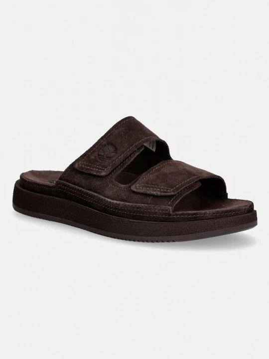 Obrázek produktu Timberland pantofle pánské semišové Casco Cove Slide hnědá