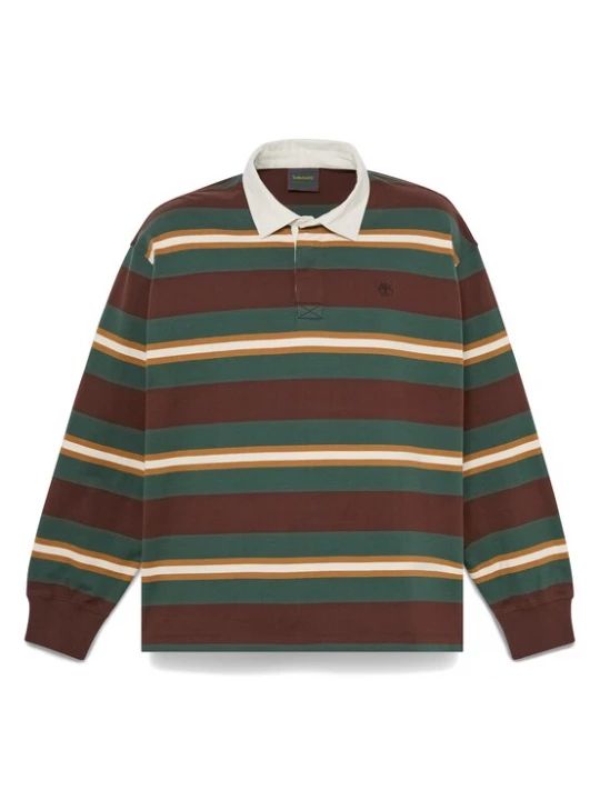 Obrázek produktu TIMBERLAND Tričko tmavě hnědá / jedle / mandarinkoná / bílá
