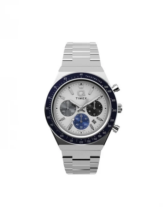 Obrázek produktu Timex Hodinky Q Timex® Chronograph TW2Y36200 Stříbrná
