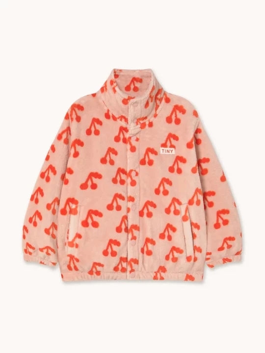 Obrázek produktu Tinycottons Dětská bunda Tinycottons CHERRIES POLAR JACKET oranžová