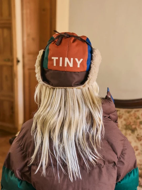 Obrázek produktu Tinycottons Dětská čepice Tinycottons COLOR BLOCK CHAPKA oranžová