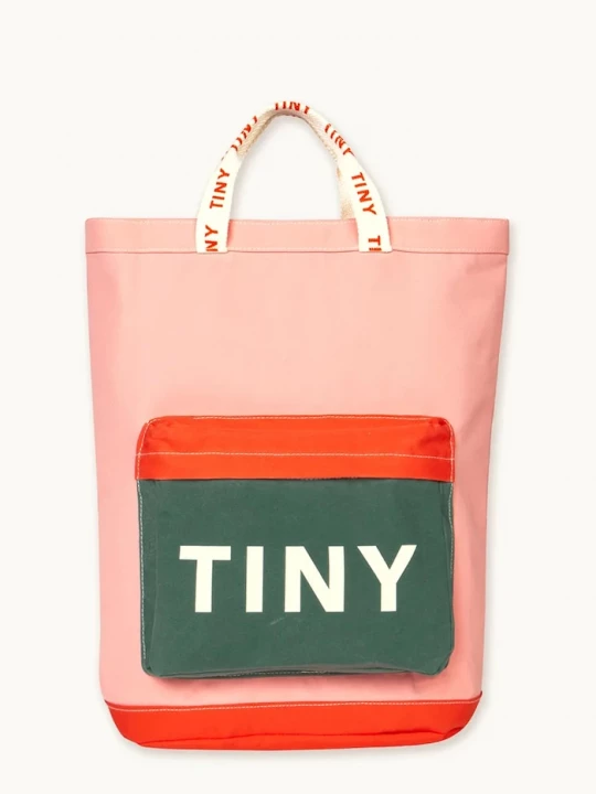 Obrázek produktu Tinycottons Dětská taška Tinycottons COLOR BLOCK TOTEPACK růžová