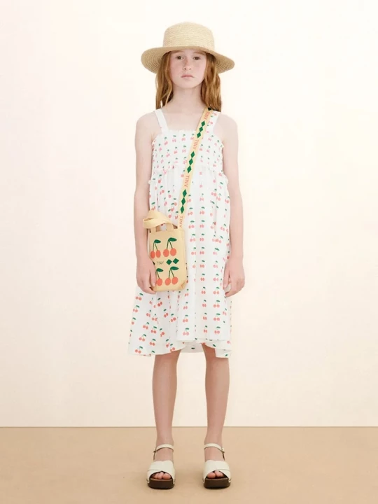 Obrázek produktu Tinycottons Dětské bavlněné šaty Tinycottons CHERRIES STRAP DRESS