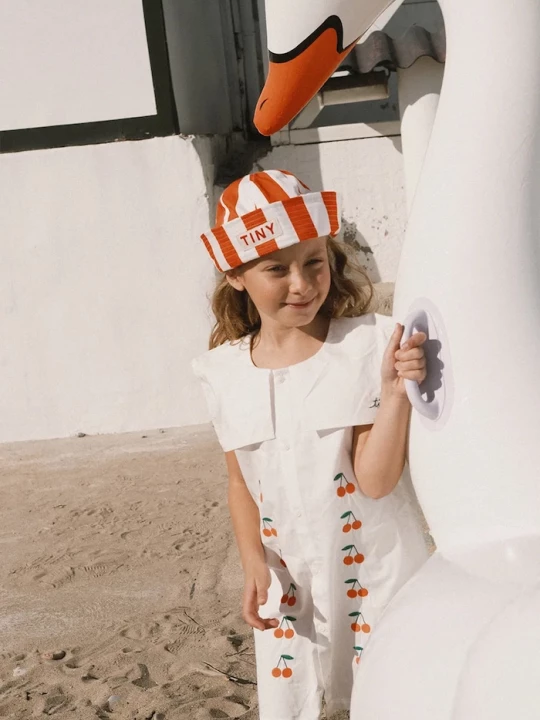 Obrázek produktu Tinycottons Dětské bavlněné šaty Tinycottons MINI CHERRIES TWILL DRESS