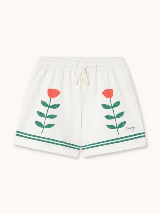 Obrázek produktu Tinycottons Dětské bavlněné šortky Tinycottons RED ROSES GRAPHIC SHORTS