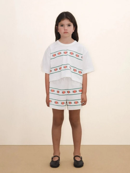 Obrázek produktu Tinycottons Dětské bavlněné šortky Tinycottons ROSES SHORTS
